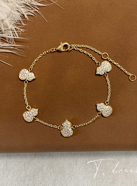 nicedream微镶闪锆轻奢葫芦手链