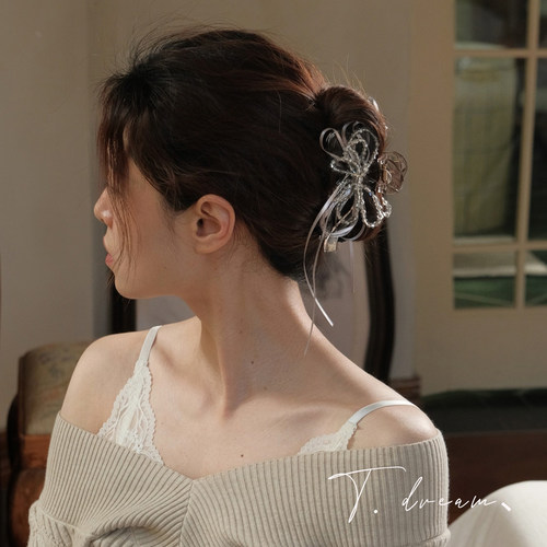 Nicedream丝带芭蕾法式抓夹