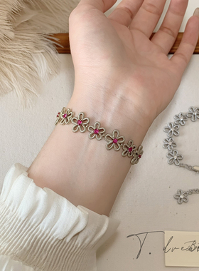 nicedream莓果镂空小花手链