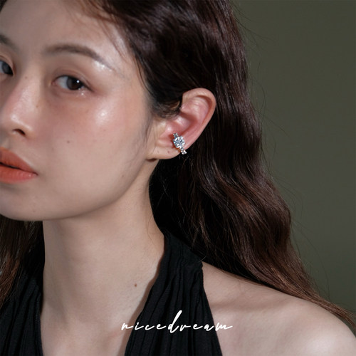 Nicedream满锆无耳洞耳骨夹新款