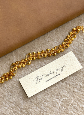 nicedream沙金法式蕾丝精致手链