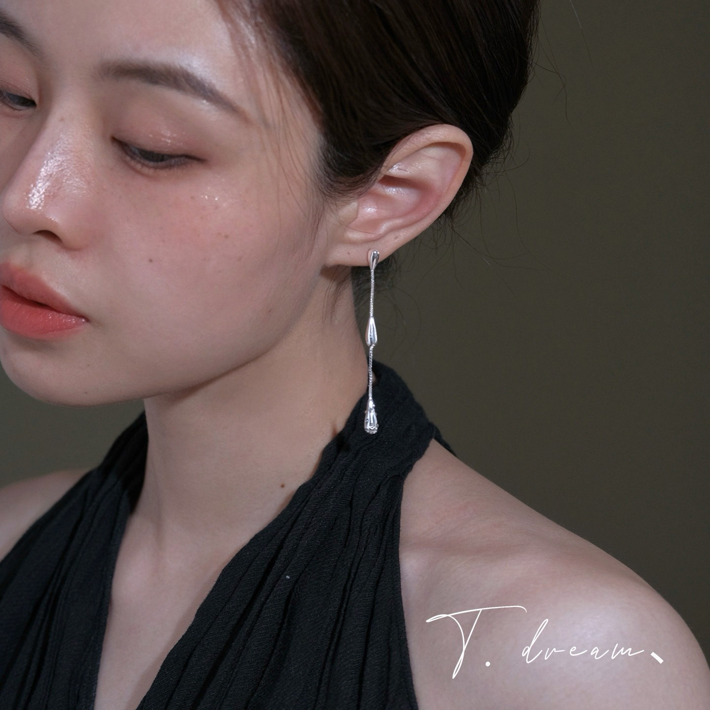 nicedream超仙水滴流苏耳线