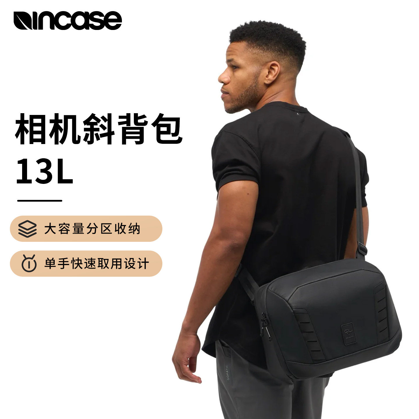 Nomatic欧洲系列商标Gomatic Mckinnon Sling 3L 防水专业相机单肩包斜挎包 - 实物图