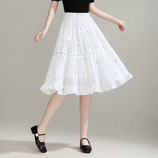 超好看短款碎花半身裙女2025夏季新款显瘦裙子中长款小个子a字裙