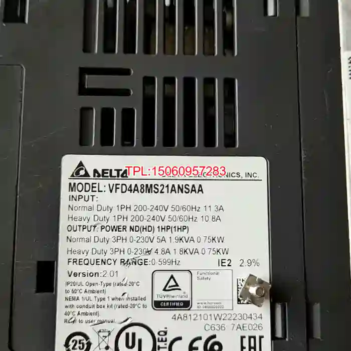 【议价】台达变频器 MS300 ，VFD4A8MS21ANS