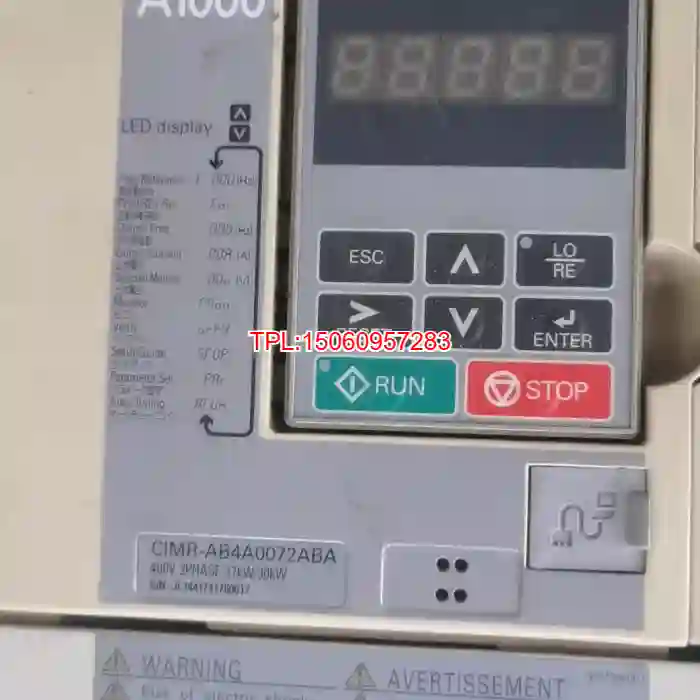 【议价】安川变频器A1000系列，CIMR-AB4A0072