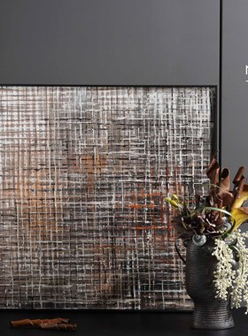 罗曼提 现代样板间花艺卷曲豆壳人物雕塑 客厅电视柜玄关摆件组合