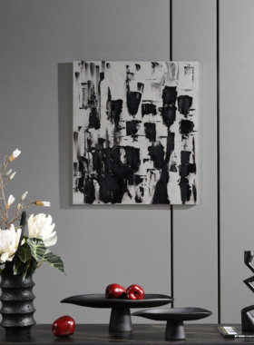 罗曼提新中式仿真花艺石材花器果盘摆件玄关售楼处酒店样板间软装