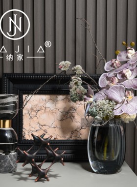 罗曼提海派中古风格创意花艺锌合金摆件卧室床头柜样板间售楼处