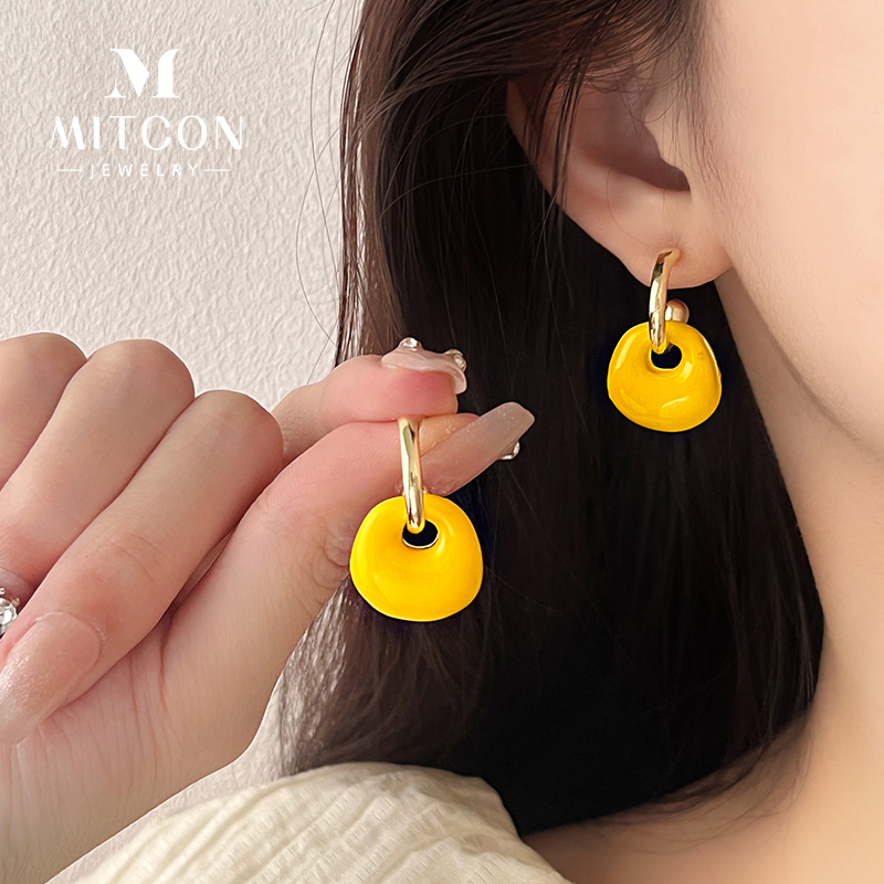 棉条虫日韩合金女赵露思同款耳环