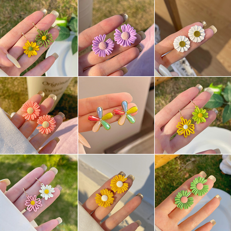 s925银针耳环女新款潮小众设计感