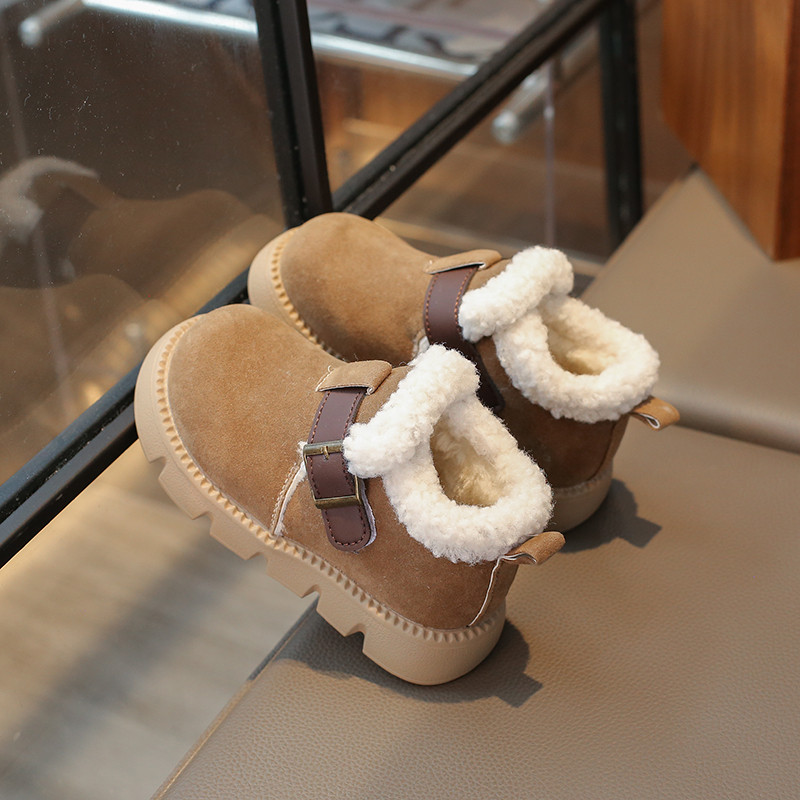 儿童雪地靴男童2025年宝宝加绒加厚英伦风保暖鞋子冬季女童大棉鞋,童鞋/婴儿鞋/亲子鞋,雪地靴,淘宝优惠券,粉丝福利购,淘宝优惠卷