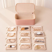 首饰收纳盒便携大容量项链手镯手串黄金饰品收纳包高档精致首饰袋