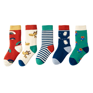 「秋冬毛圈袜」加厚儿童袜子宝宝潮男女童无骨款冬季加绒袜筒加长