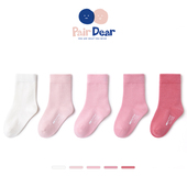 「100%棉」韩系女童袜子春秋纯色儿童全棉A类四季 无骨抗菌防螨厚