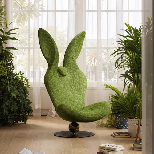 意式客厅休闲懒人椅兔子休闲椅
