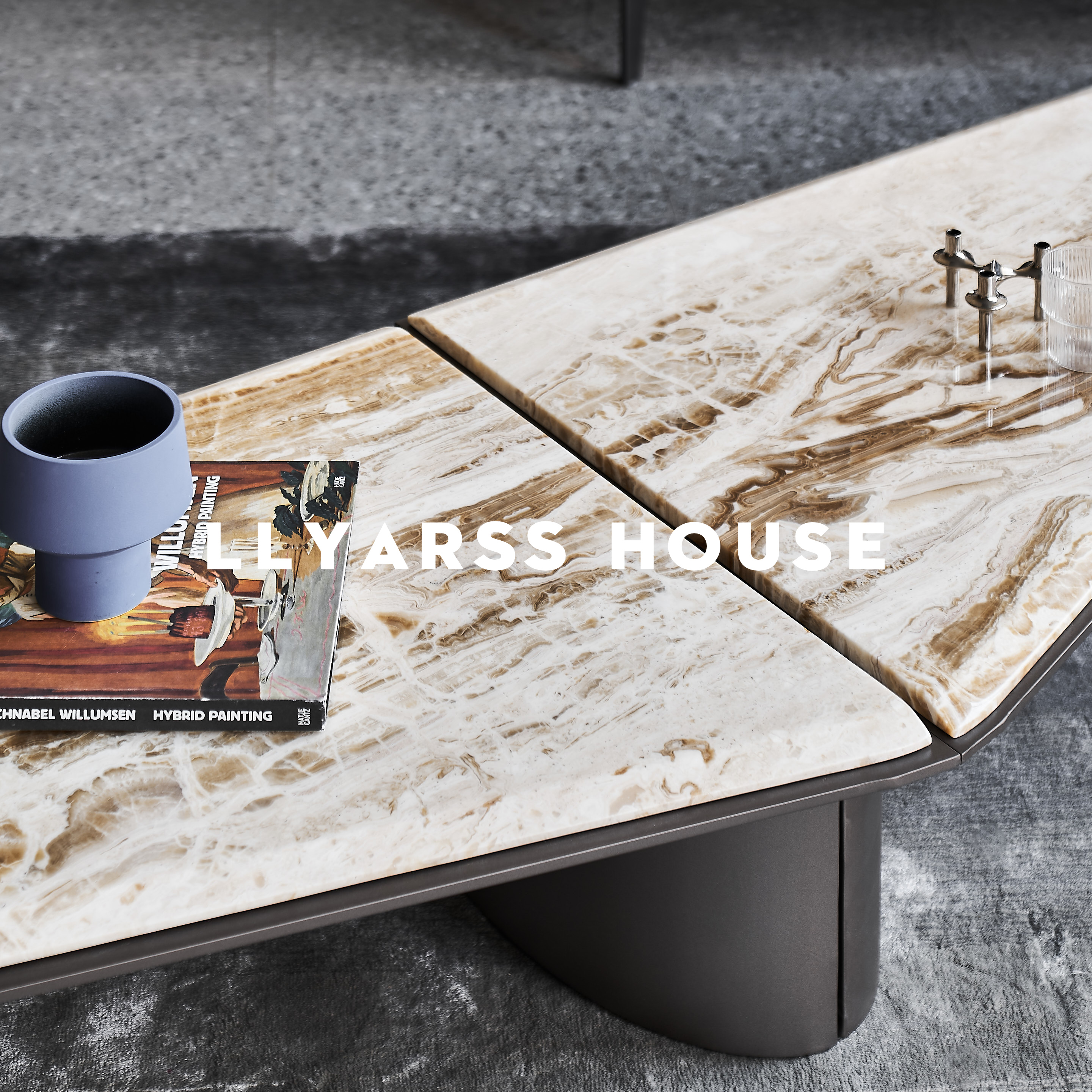 llyarss利亚斯组合天然意式茶几