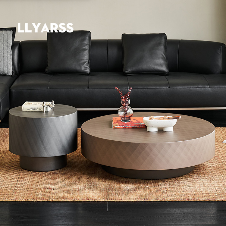 新品利亚斯茶几意式极简拉丝