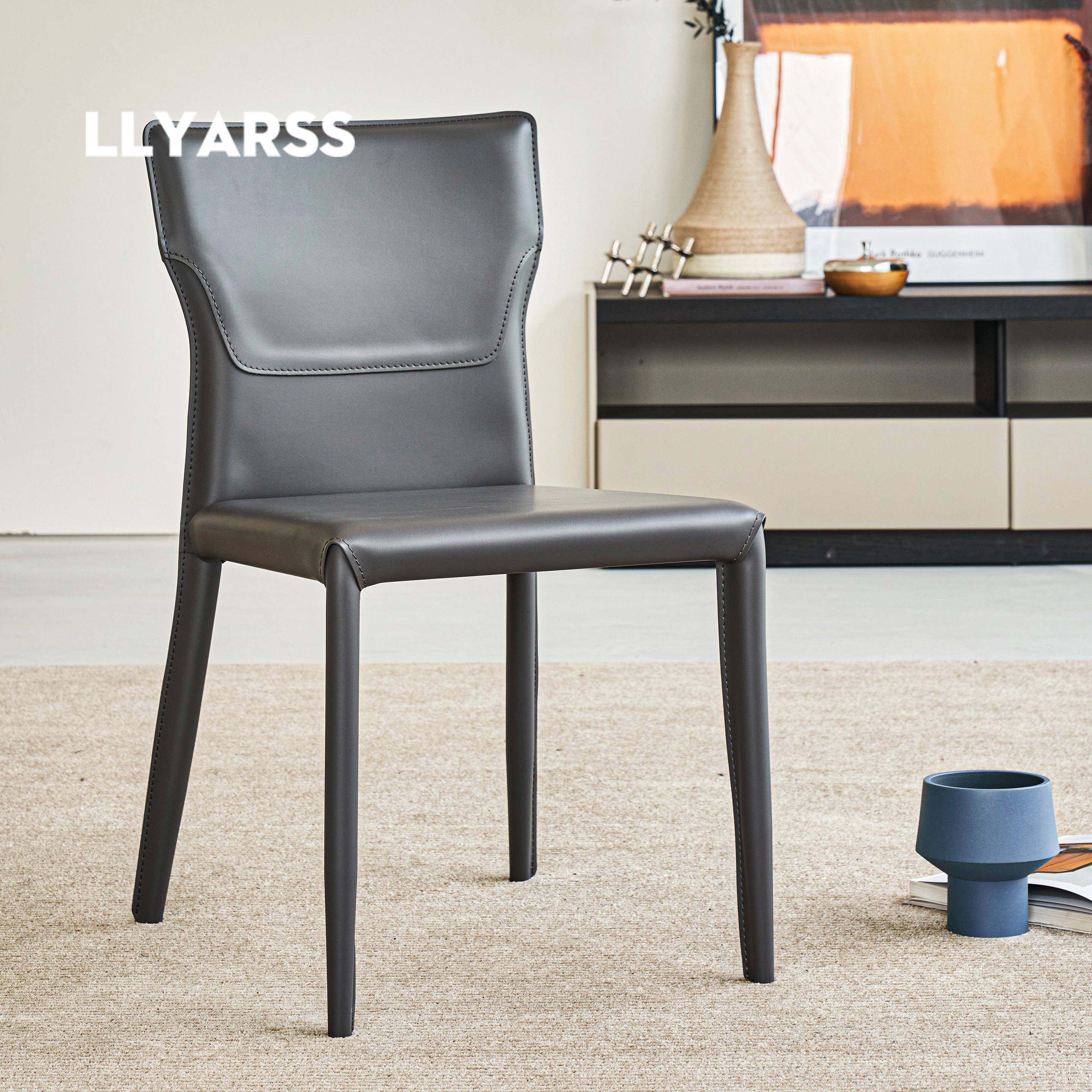 LLYARSS利亚斯餐椅马鞍皮