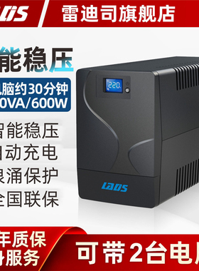 雷迪司ups不间断电源D1000K 600W台式电脑防停电备用电源家用220V