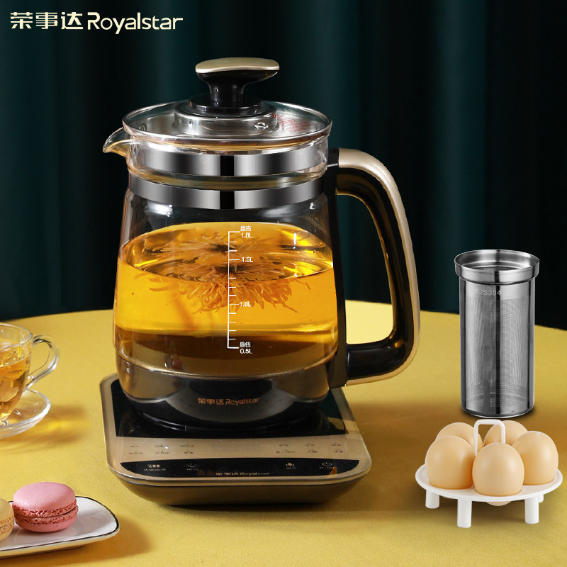 荣事达养生壶烧水壶高硼硅玻璃家用全自动煮茶器1.8l保温一体养生使用感如何?