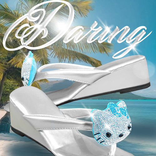 人字拖女夏外穿新款坡跟拖鞋