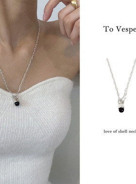 清仓价 现货 To Vesper 韩国VInoom小众设计项链 玛瑙项链毛衣链
