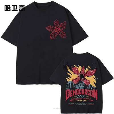 Eddie Munson The Demogorgon T-shirt怪奇物语食人花怪兽短袖T恤