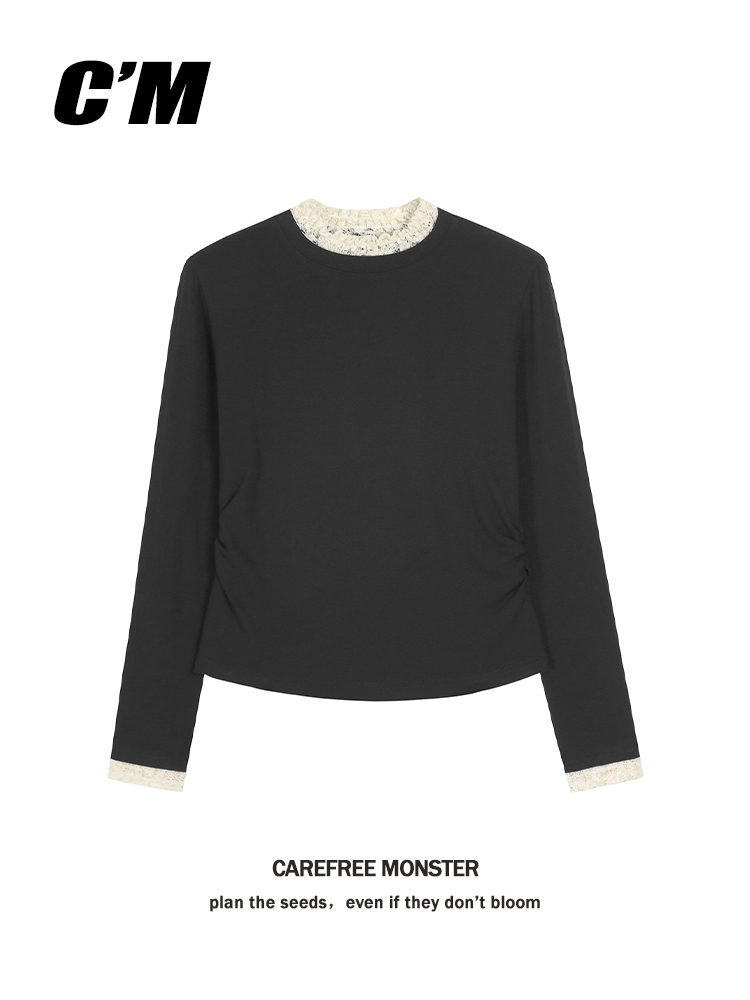 纯欲天花板加绒纯棉温柔甜美长袖