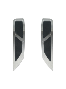 适用豪爵UHR150防滑摩托车脚踏垫精钢砂胶粘固 304不锈钢材质