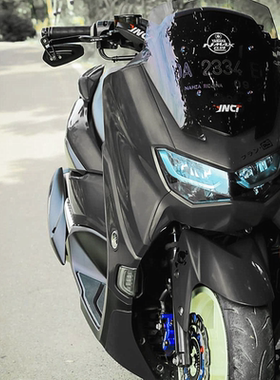 适用于雅马哈nmax155 xmax300改装后视镜手反光镜把TMAX560车把镜