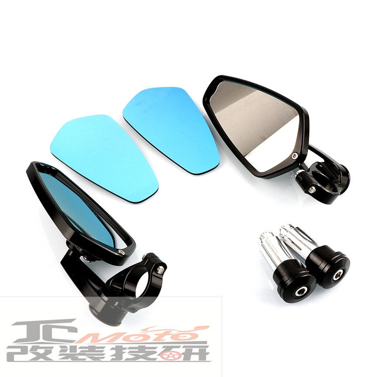 适用于铃木GSXR600 GSXR750 摩托车防眩目蓝光后视镜手把镜配件