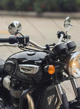 适用高金摩托车GK500 GK1200改装复古风后视镜GK400大视野反光镜