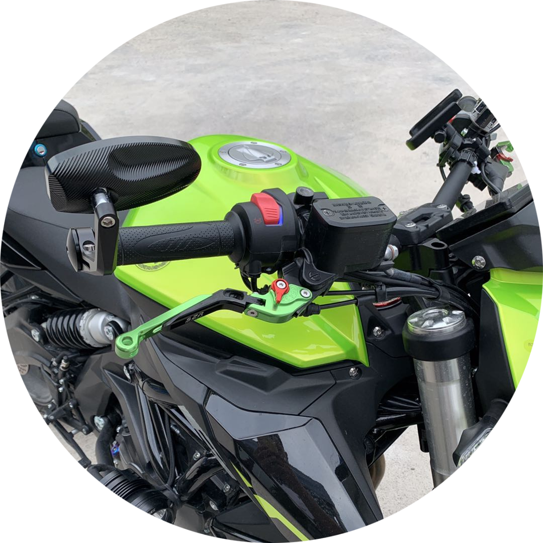 川崎 杜卡迪 宝马摩托车通用手把后视镜倒车镜