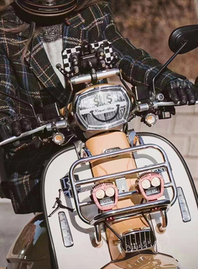 RoyalAlloy RA折叠前货架复古射灯架快拆稳固书包架 改装手把后视