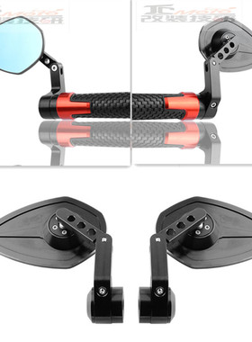 适用铃木GSX-S750改装手把后视镜Katana19 GSXS1000/F车把广角镜