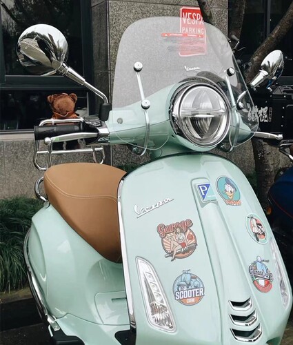 适用于VESPA 300 GTS摩托车改装风挡 新款中号春天冲刺150挡风板