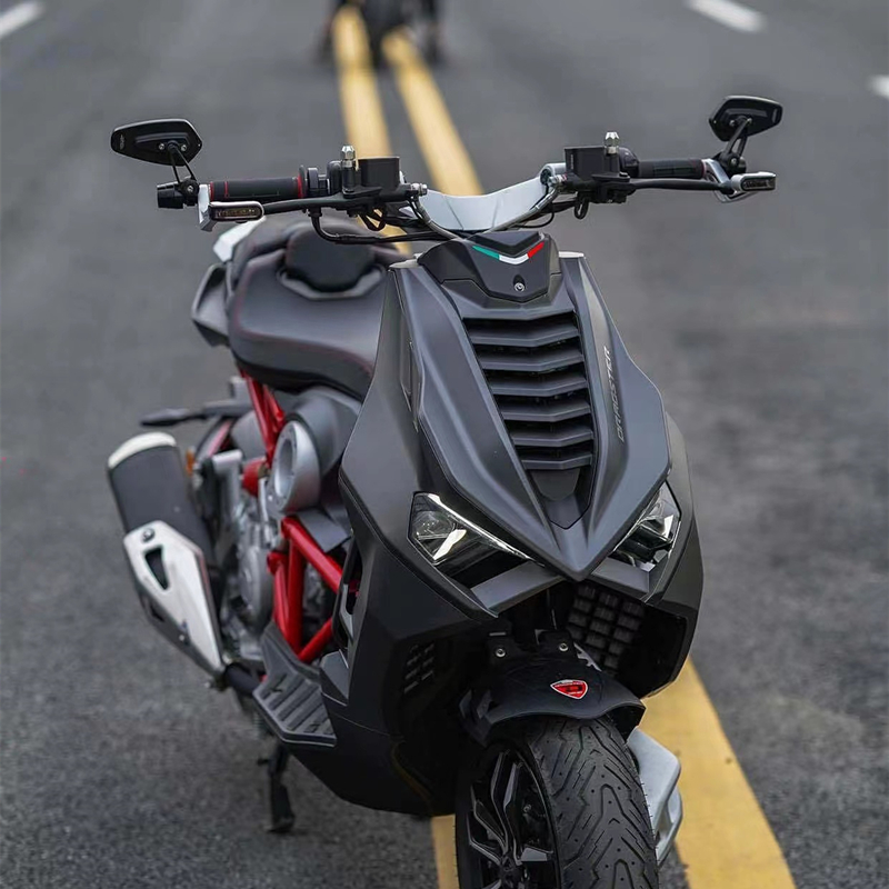 摩托车改装手把镜狼险骑广角镜