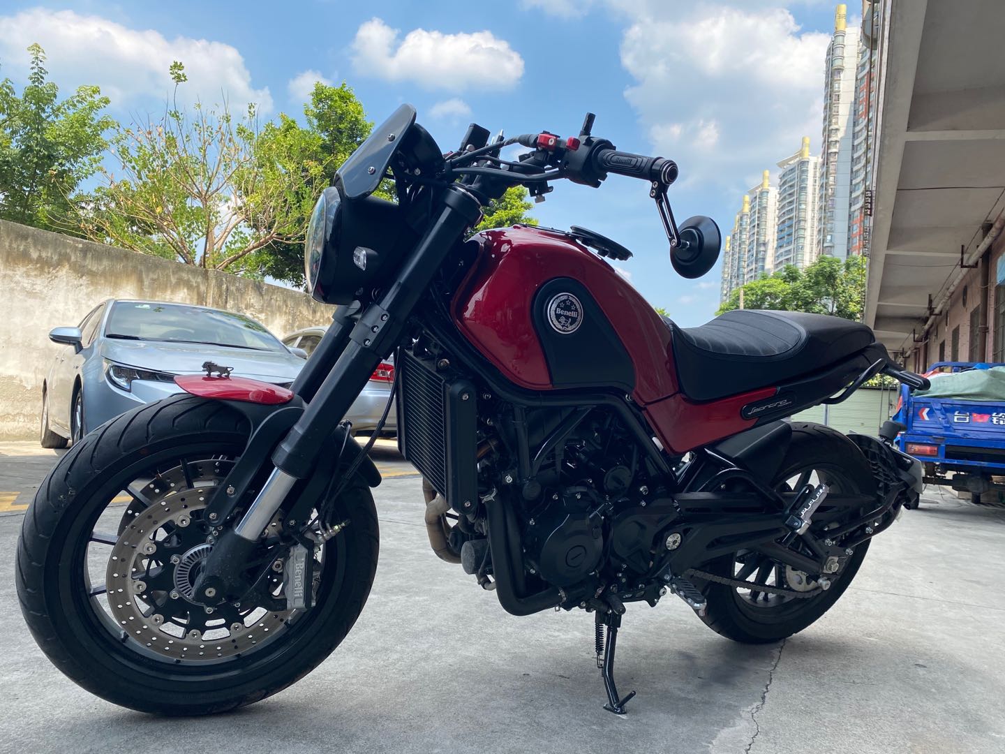 适用于雅马哈TMAX530 560V摩托车反光镜后视镜防炫目倒车镜