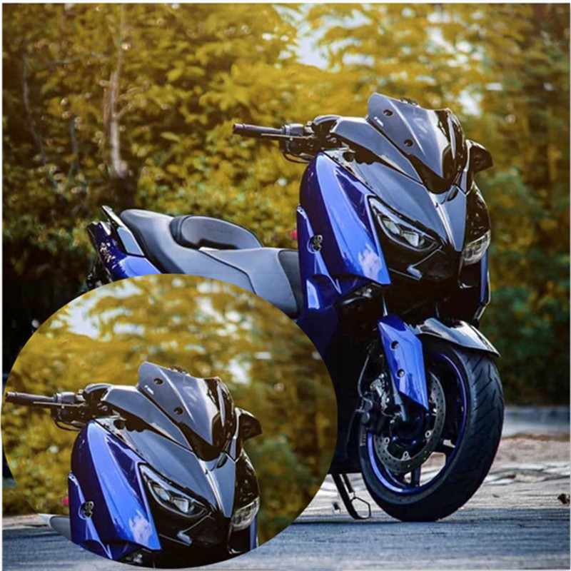 适用雅马哈XMAX300原厂运动版风挡改装前挡风  xmax手把镜后视镜图片