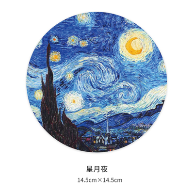 梵高艺术作品笔记本电脑手机行李箱贴纸平板吉他车贴滑板防水贴画