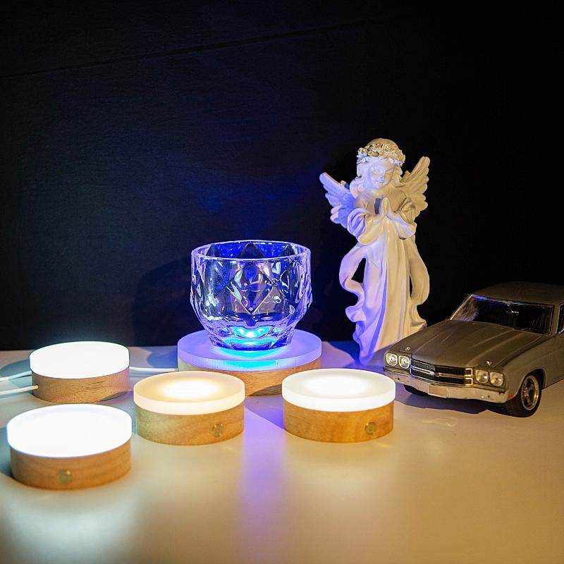LED5V圆形亚克力灯底座发光底座