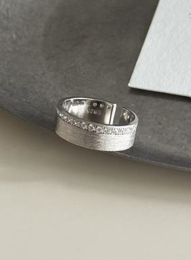 S925银高级感韩版轻奢锆石戒指