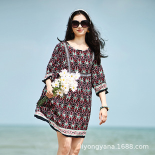 2026 dress women fashion dresses ladies beach boho dress女裙