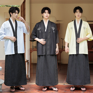 kimono2025秋季新款男士日式和服套装男装上衣裤子可爱时尚演出