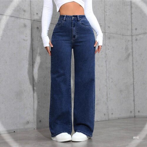 new jeans versatile denims pants vintage trousers欧美高腰