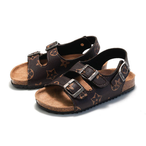 New Cork Sandals Child Footwear Girls Boys Flats Shoes软木