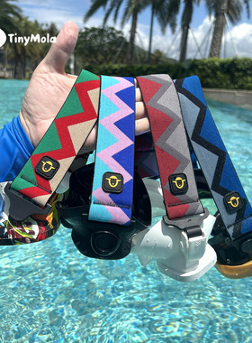 TinyMola编织潜水面镜带弹力护发带固定绑带替换带自由潜装备配件