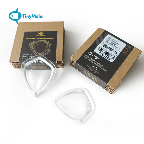 TinyMola潜水镜近视镜片钢化玻璃