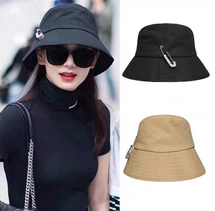 明星戚薇同款渔夫帽日系春夏时尚帽子女百搭气质盆帽防晒帽遮阳帽